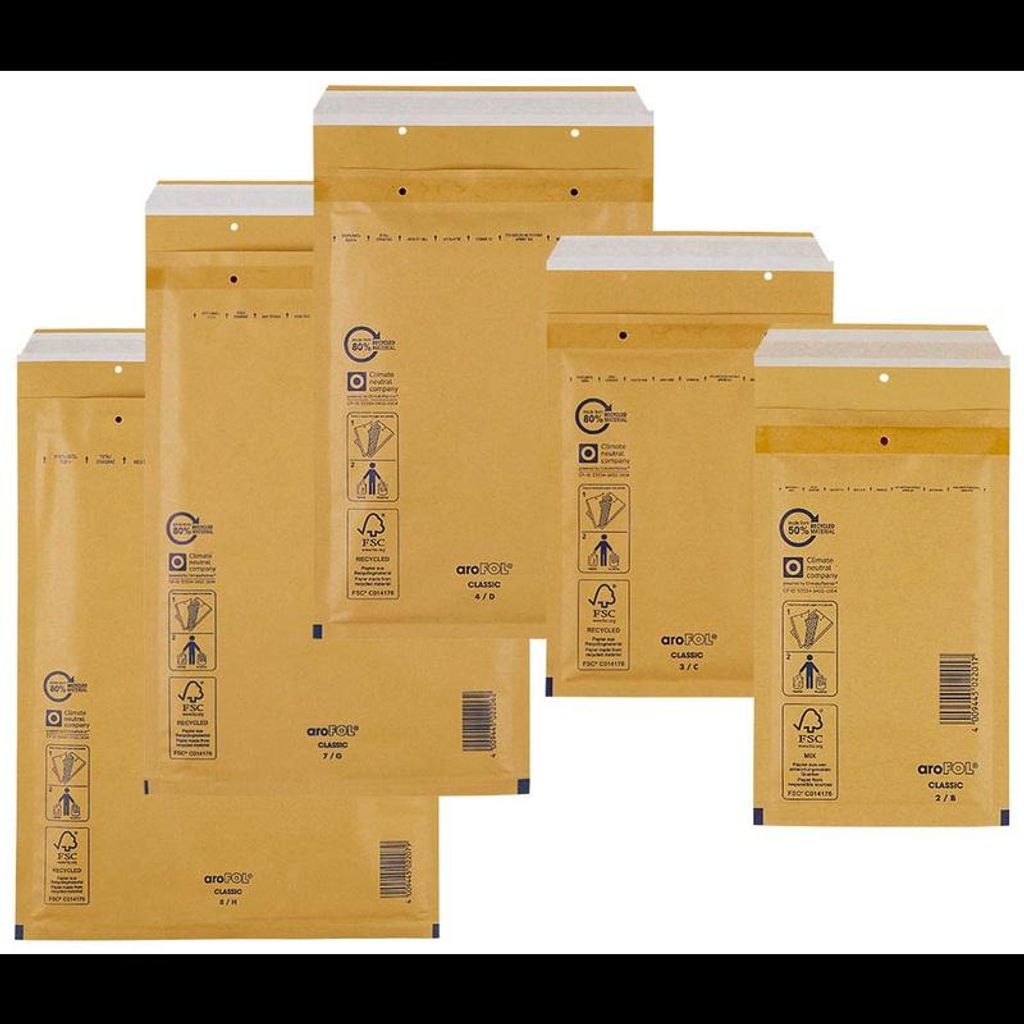 aroFOL® CLASSIC 2FVAF004085 Luftpolster-Vst braun Im Set Imagen del producto 