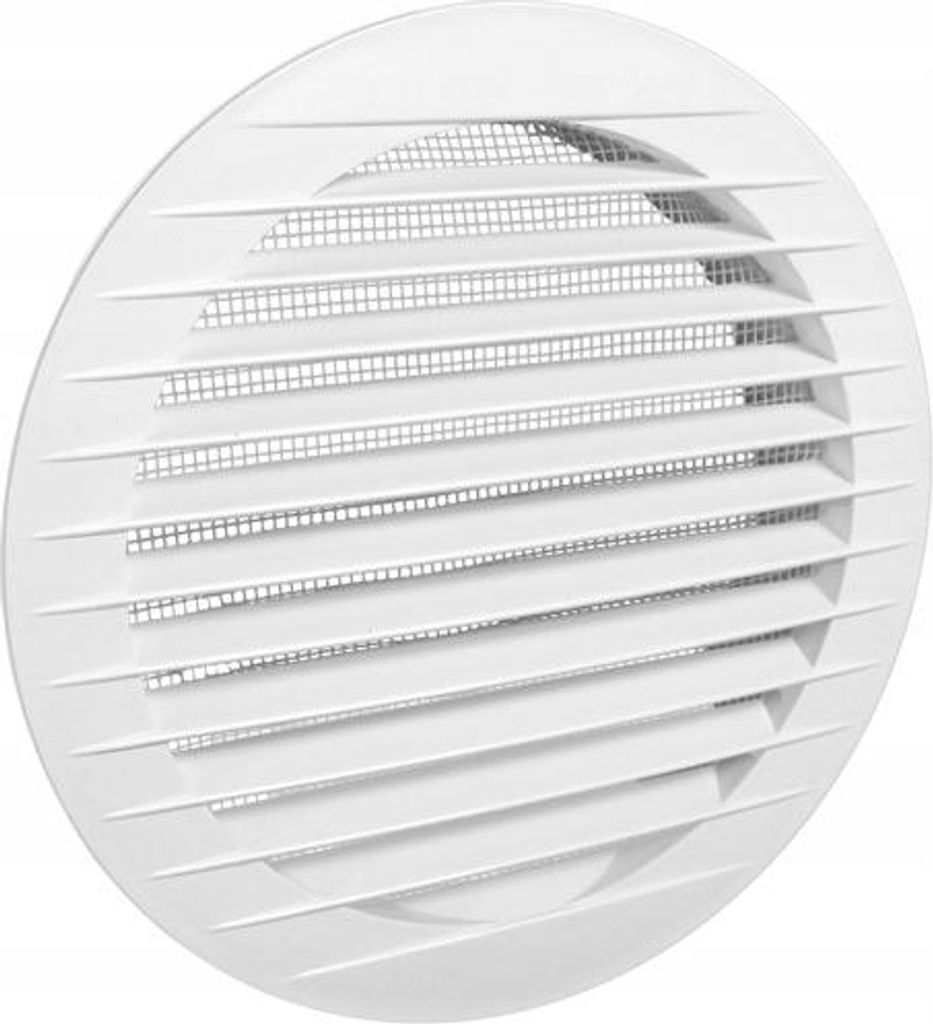 Dospel | Lüftungsgitter rund - 100 mm - Weiß - Dekorativ - Produktbild 