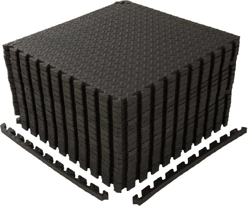 Tapis de Piscine et Sport Épais 18 Dalles 60x60cm Amortissantes FCH