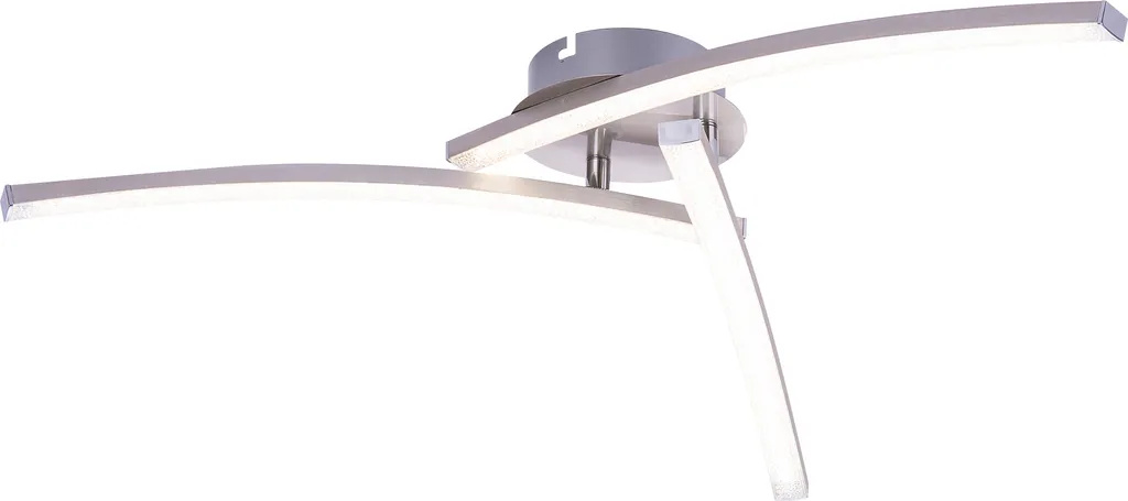 Luminaire Plafonnier LED Nickel Mat Globo Lighting, Style Métal Durable