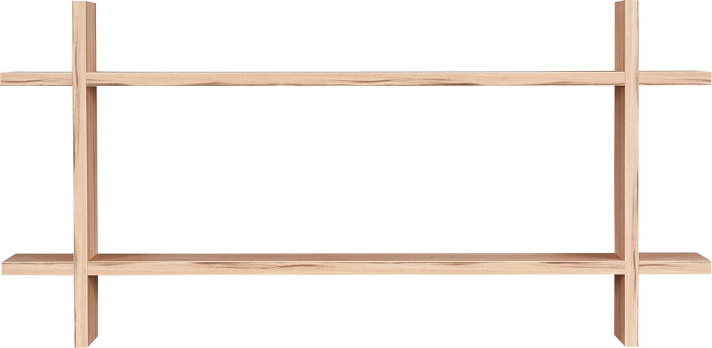 Regal BxH 98x48cm Holz Steckregal Kernbuche Wandregal Bücherregal Ablage Deko