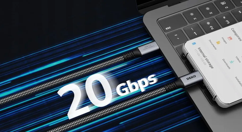 Cavo USB Tipo C 3.2 100W 2m Compatibile Apple Thunderbolt Prezzo - 6