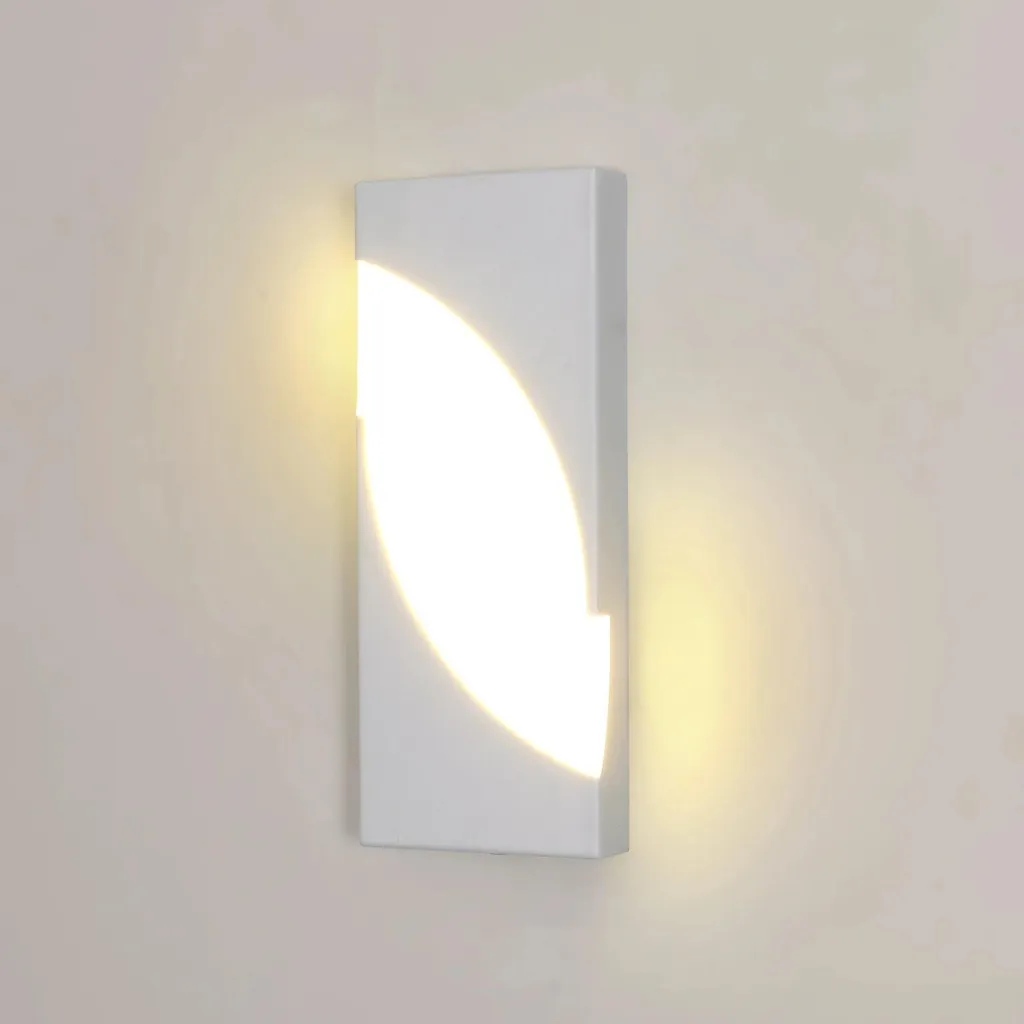 Applique murale LED noire 14W blanc chaud 3000K design moderne en acrylique
