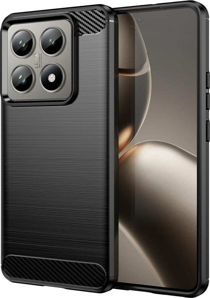 Xiaomi 14T Pro Hülle - Coverup Armor Brushed TPU Back Cover - Schwarz