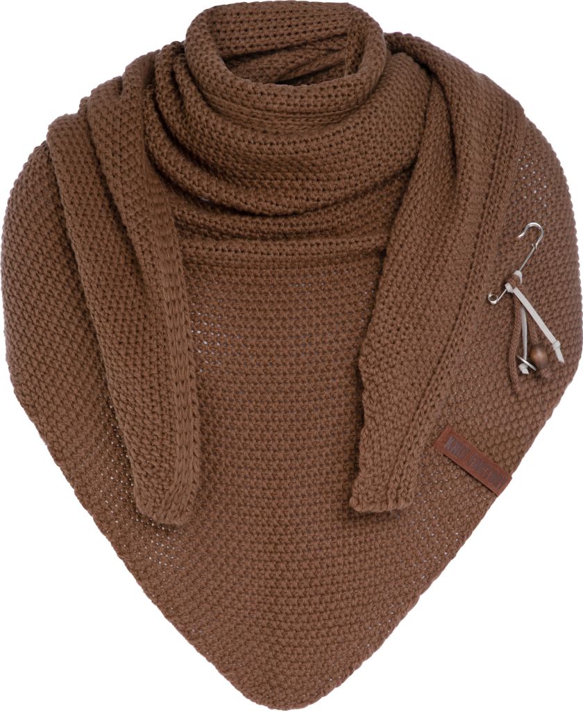 Knit Factory Coco Dreiecksschal - Tobacco - 190x85 cm Produktbild 