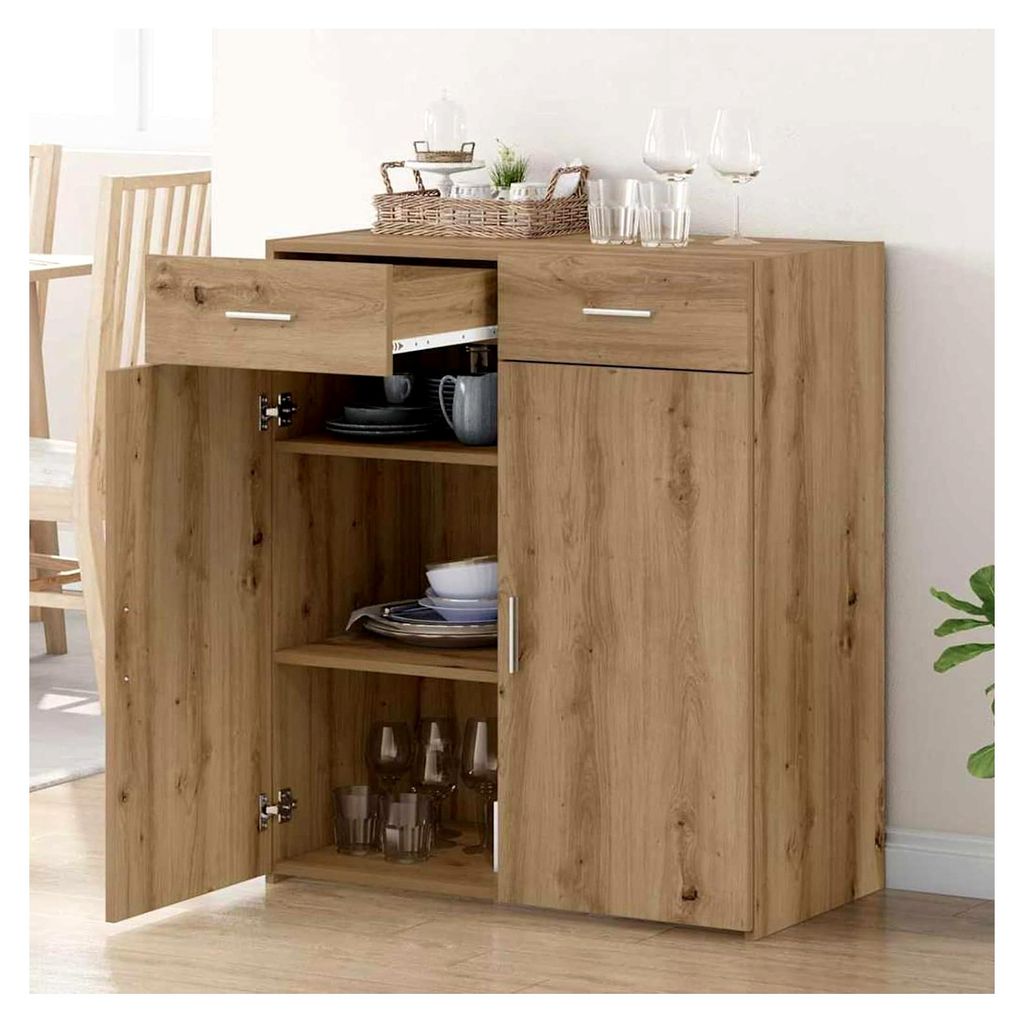 Badschrank Artisan-Eiche 80 x 42,5 x 93,5 cm Holzwerkstoff