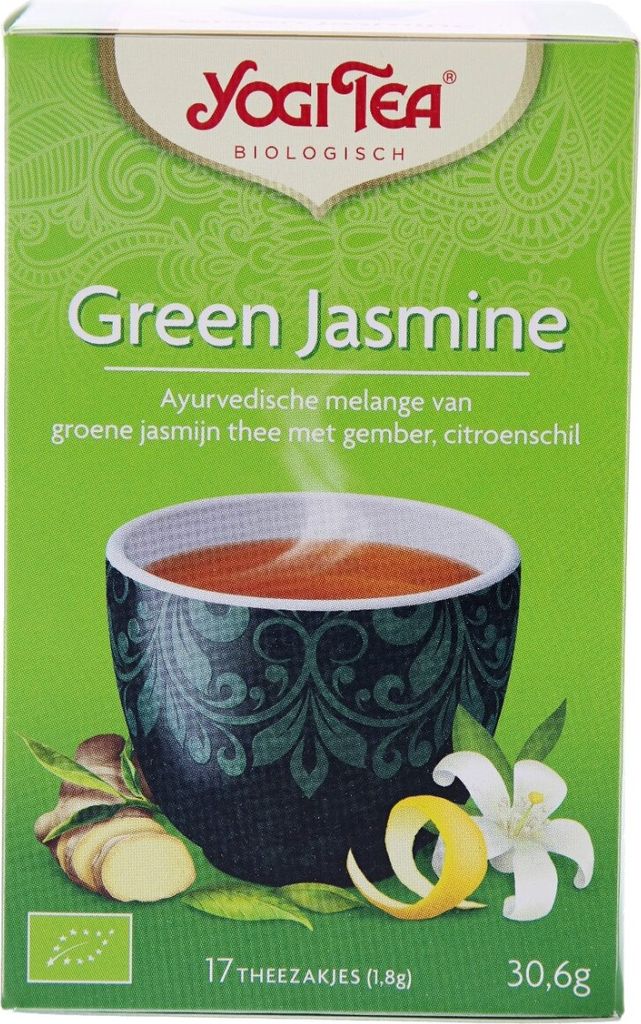 Yogi Tea Grüner Tee mit Kräutern, 17 x 1,8 Gramm