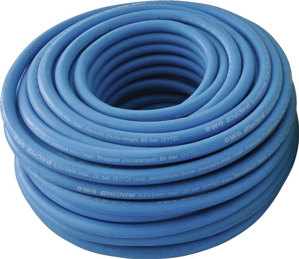 Druckluftschlauch flextrem BluBird ID 9,5mm AD 15,5mm L.50m blau EWO