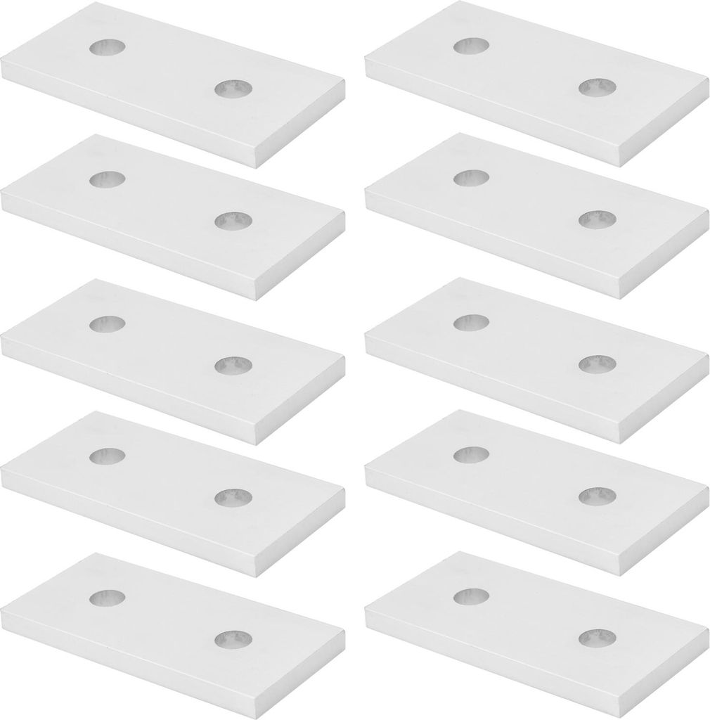 10 Stück Verbindungsplatten aus Aluminium, Flachverbindungsverstärkung, vertikales Verbindungswerkzeug 4040?2 Loch