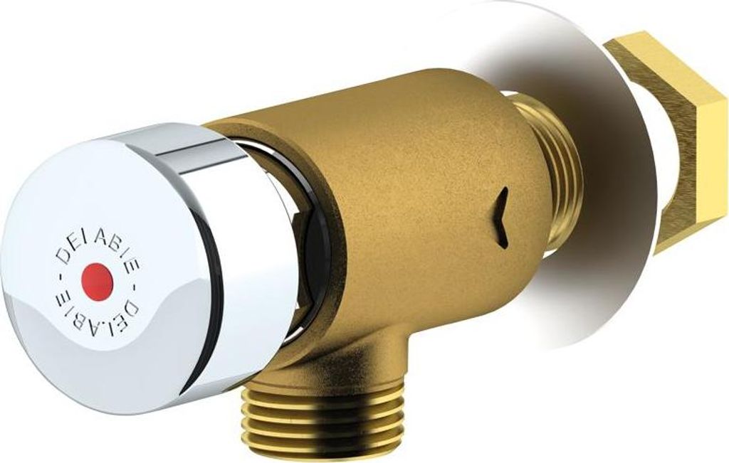 Delabie Wand Selbstschl.Vent. TEMPOSTOP G1/2B unverchr.,EVers. 7Sek.
