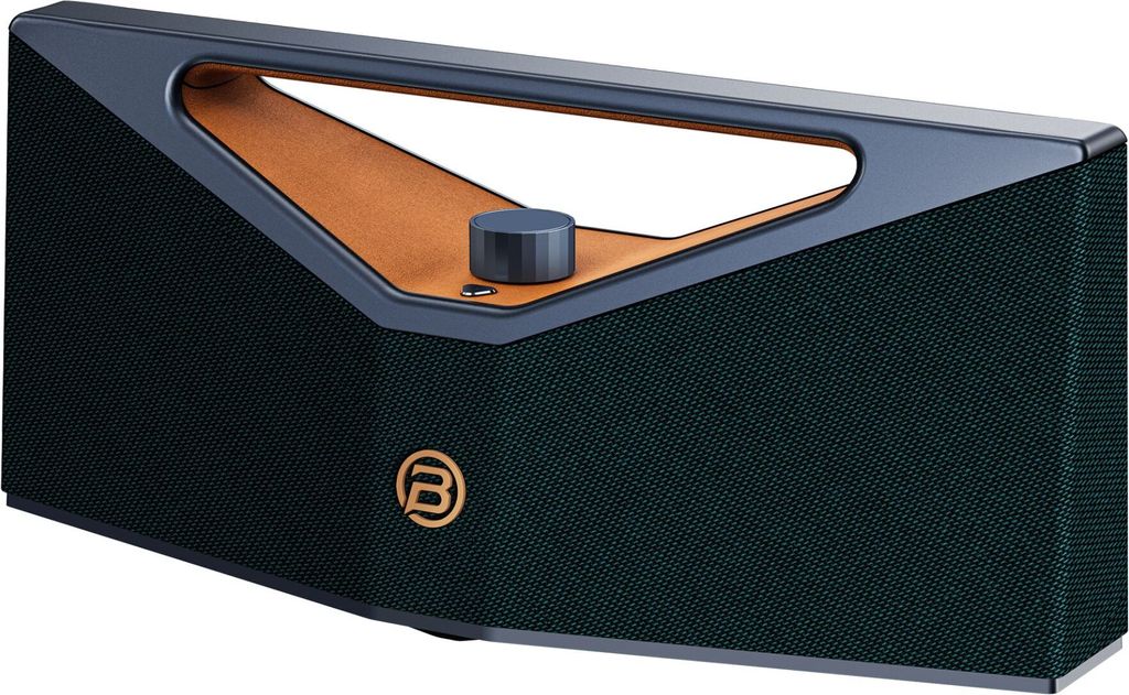 BUGANi Brief Pro Tragbarer Bluetooth-Lautsprecher Blau+Orange