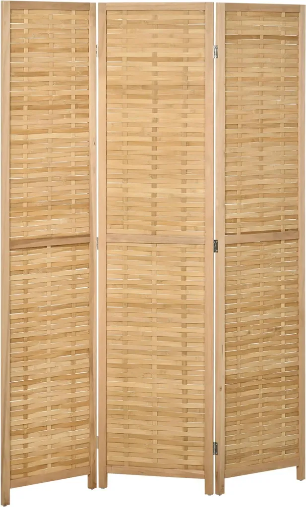 Cacher un vis-à-vis intérieur avec ce paravent en bois 3 panneaux