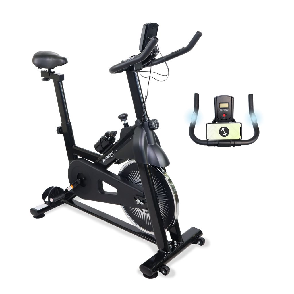 Mobiclinic Fitness, Heimtrainer fahrrad, Verschiedene Widerstandsstufen, Teide, Vollständig einstellbar, LCD-Bildschirm, Herzfrequenzmesser
