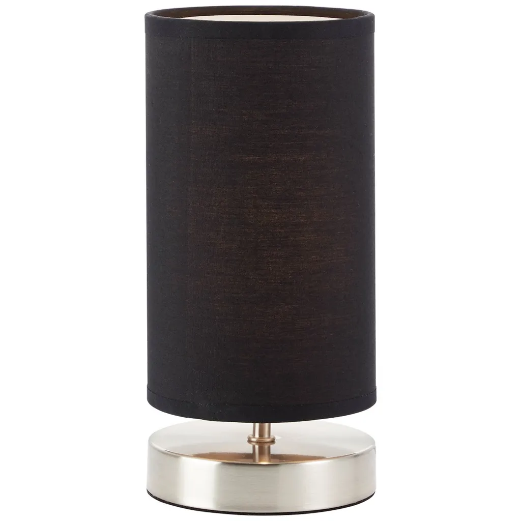 Lampe de Chevet Noire Moderne avec Abat-jour Textile pour Chambre E14 - 4