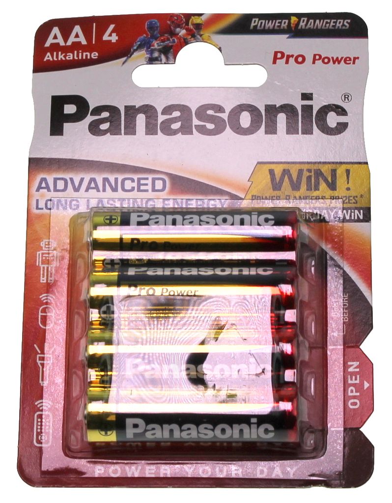 Panasonic 1x4 LR6PPG, Einwegbatterie, Alkali, 1,5 V, Blau, Produktbild 