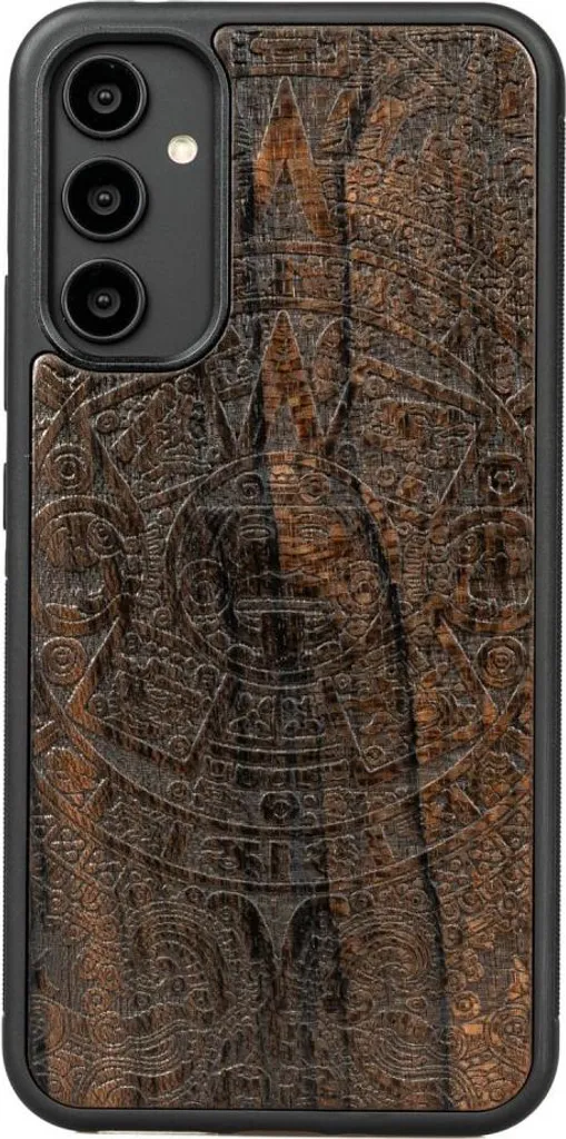 Custodia Samsung A34 5G Legno Bewood Aztec Calendario Ziricote Premium