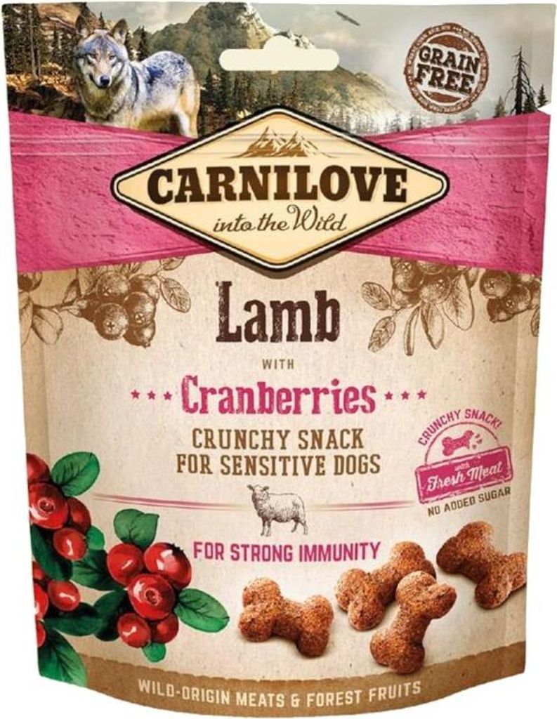 Carnilove Dog Crunchy Snack Lamm & Preiselbeeren 200gx6