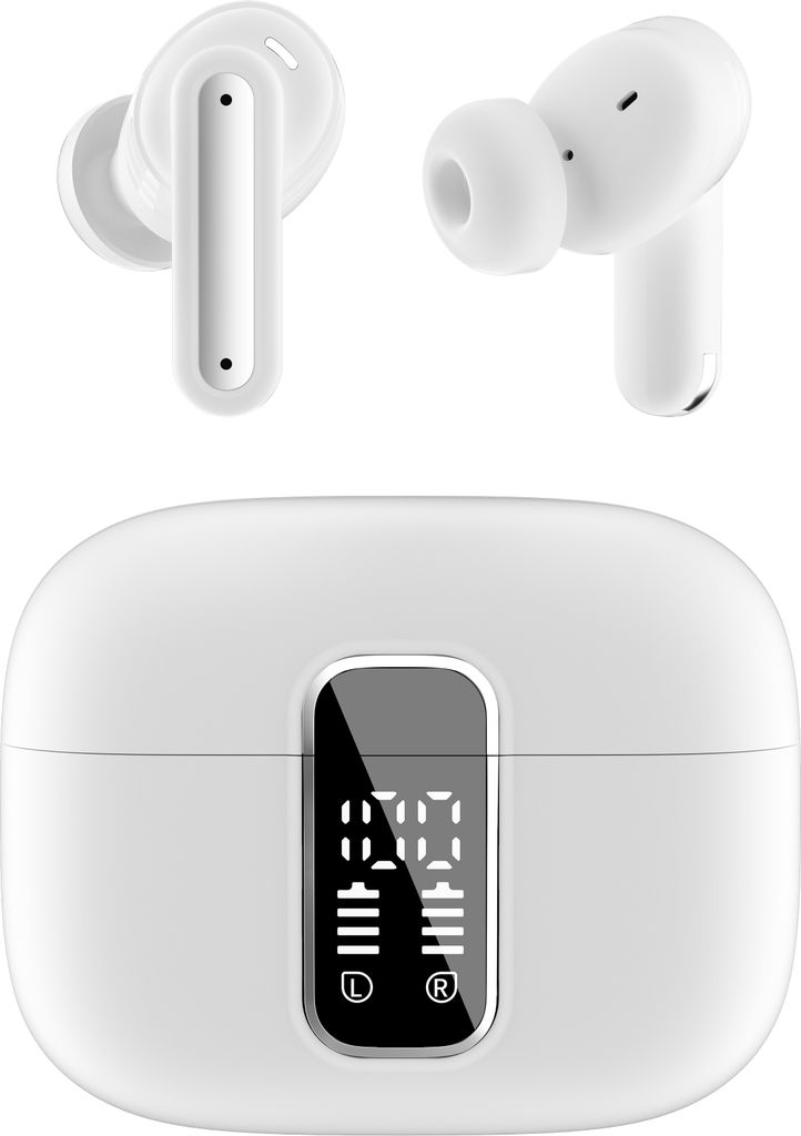 INF SP99 Weiße Bluetooth-Ohrhörer: Geräuschunterdrückung & Lange Lebensdauer Weiß