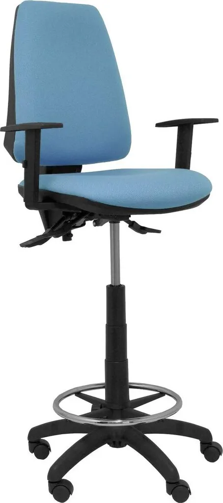 Tabouret bleu ciel Elche S Bali : fini les douleurs avec ses bras réglables