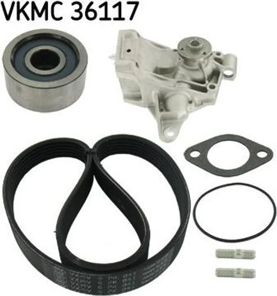 Pack complet pompe à eau + courroies SKF VKMC 36117 Master et Movano