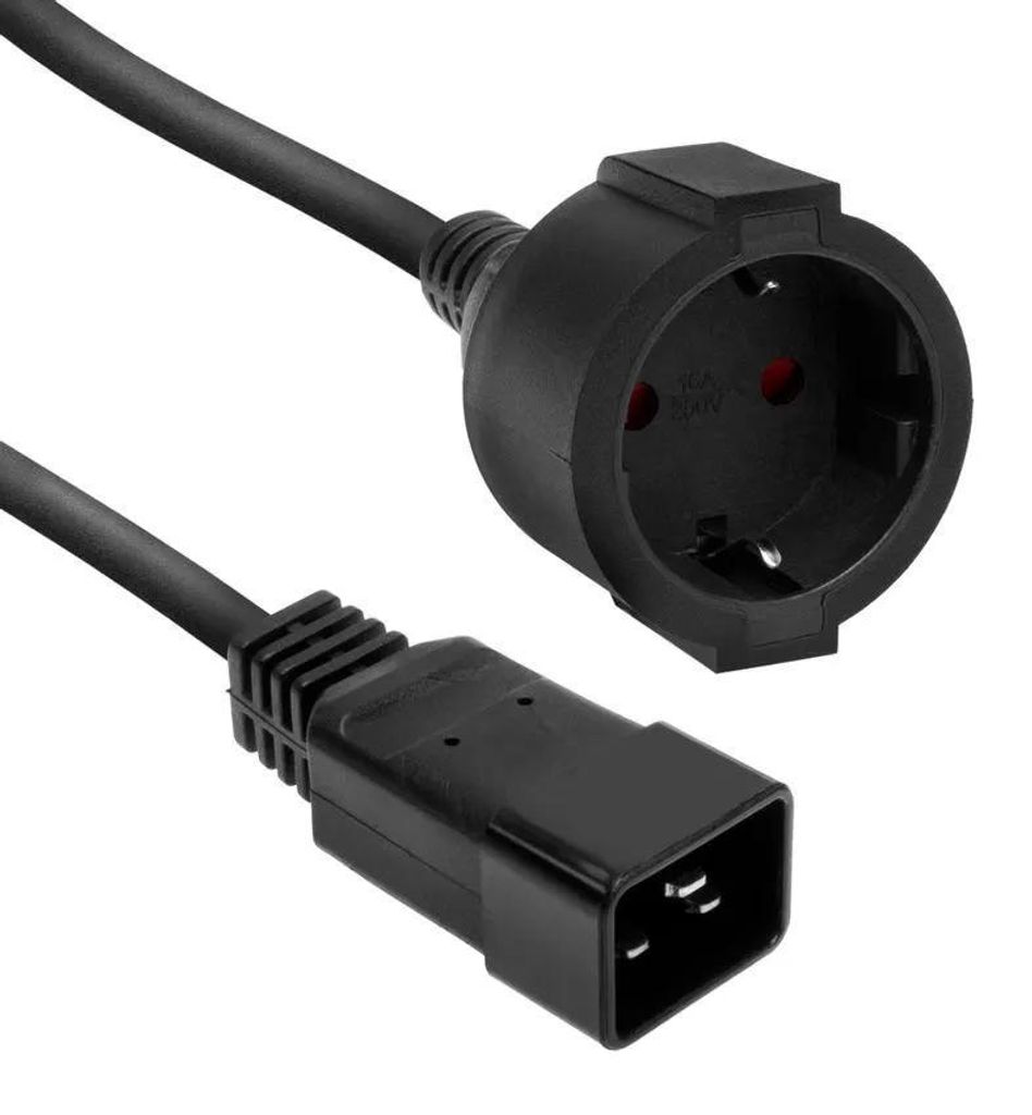 ACT AK5251, 0,2 meter, IEC C20, CEE7/3, 230 V, 16 A Productafbeelding 