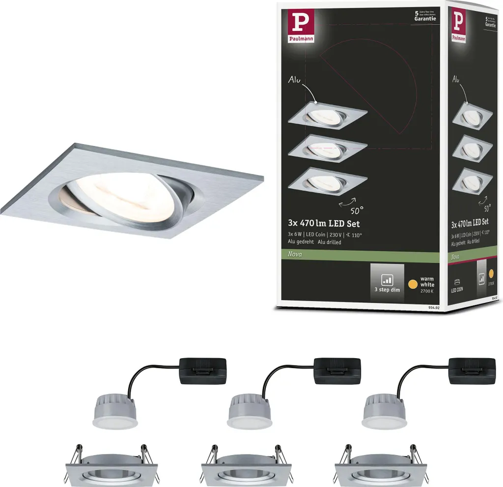 Paulmann Nova LED Recessed Set | Comfort Visivo e Atmosfera Casa