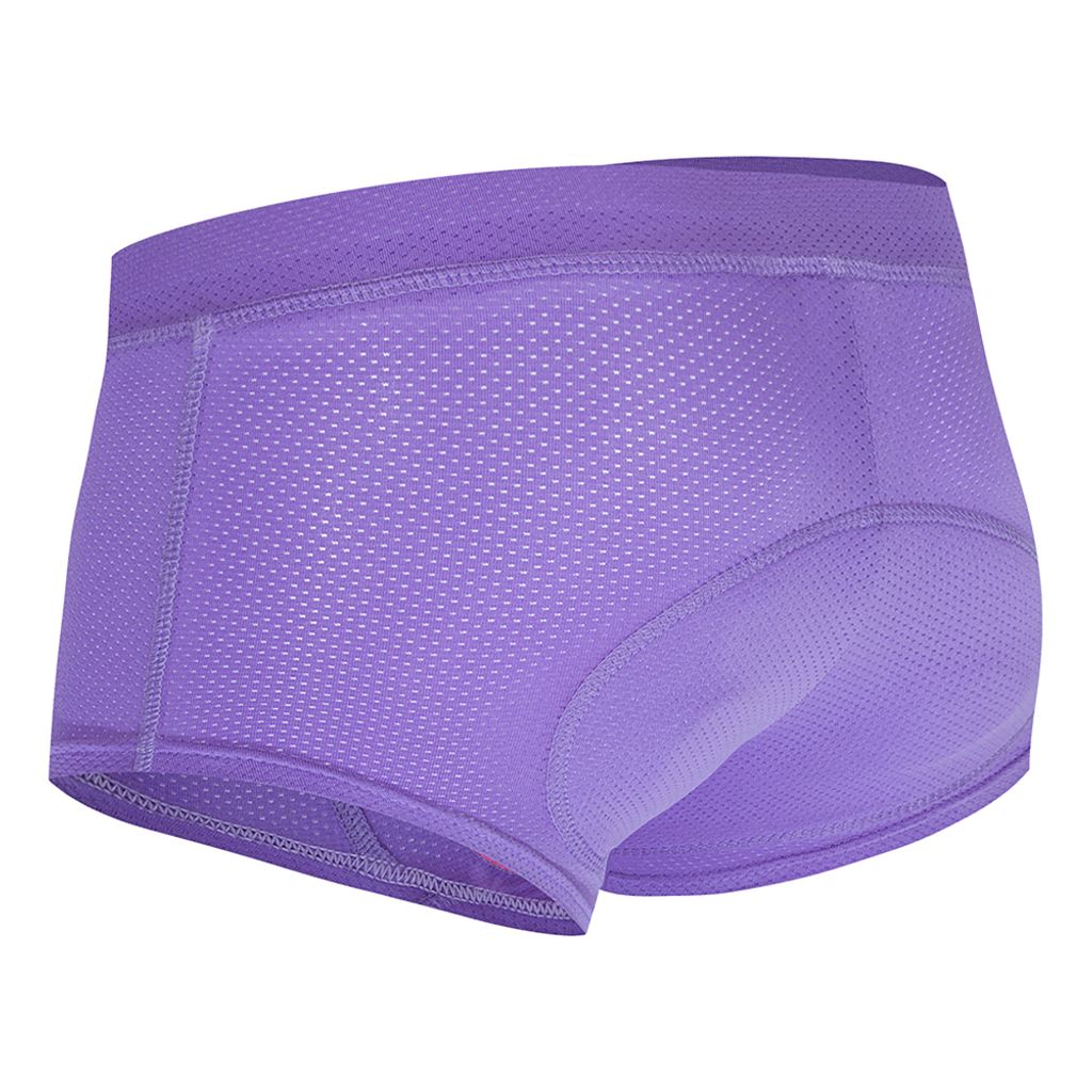 Frauen Radfahren Unterwaesche 3D Gel gepolstert atmungsaktive Mesh MTB Bike Riding Biking Unterwaesche Shorts (L)