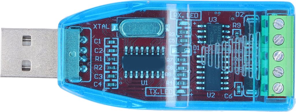 USB-zu-RS485-Konverter mit TVS-Überspannungsschutz-Signalanzeige für Windows