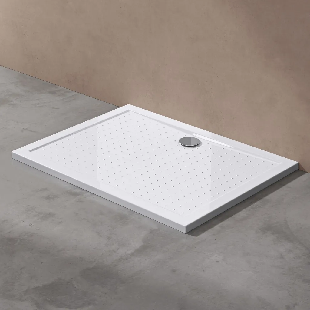 Piatto Doccia Design 75x100 doporro Lucia02AR Acrilico Bianco Slim