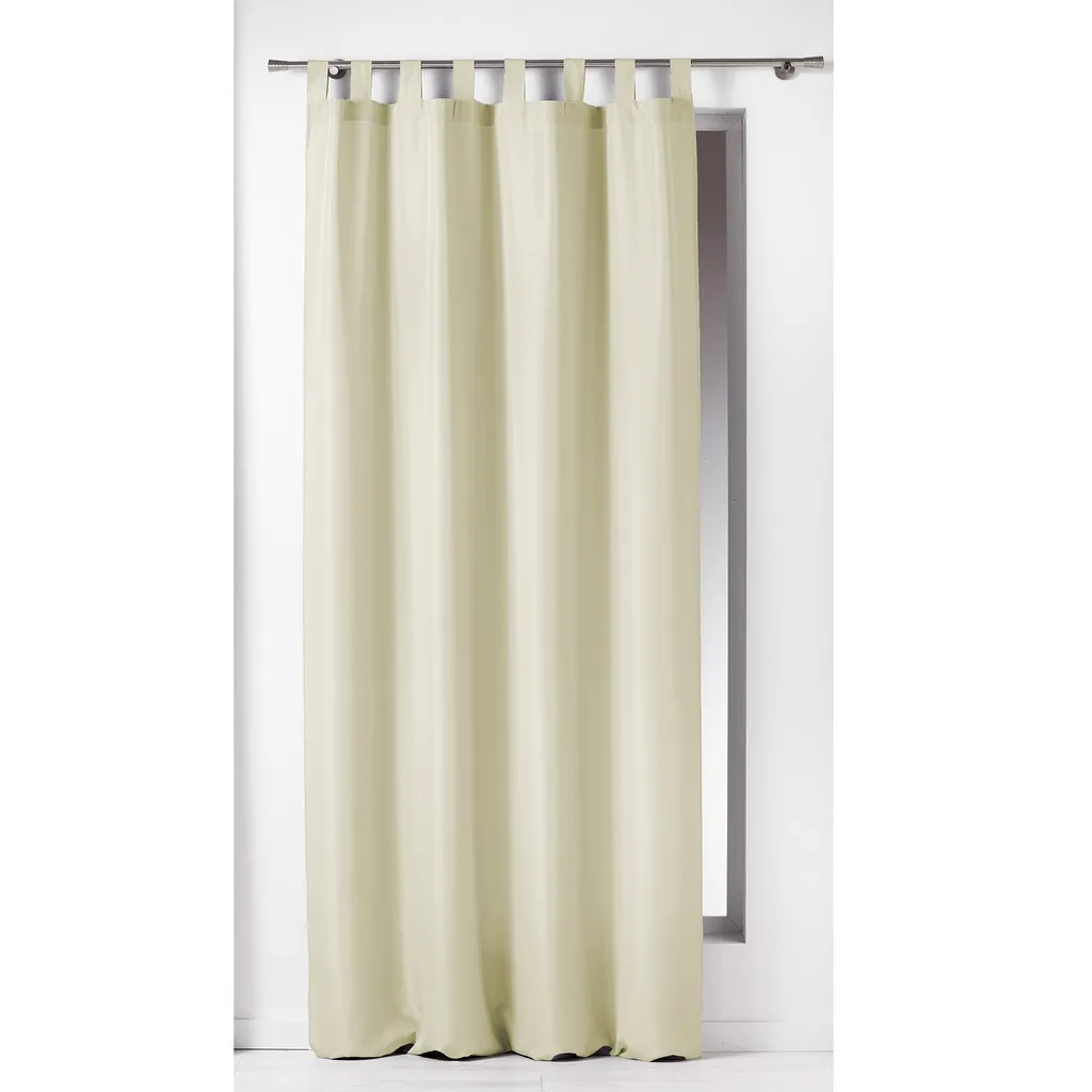 Rideau Anti-Reflet 140x260 cm Beige Clair - Solution Déco Essentiel