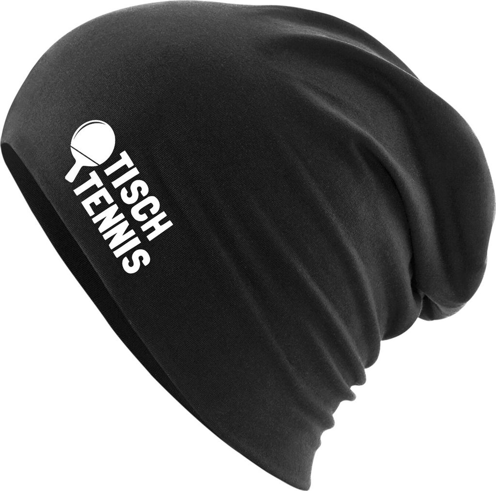 Huuraa Beanie Tischtennis Tischtennisschläger Black One Size Baumwolle und Elasthan Mütze Geschenkidee