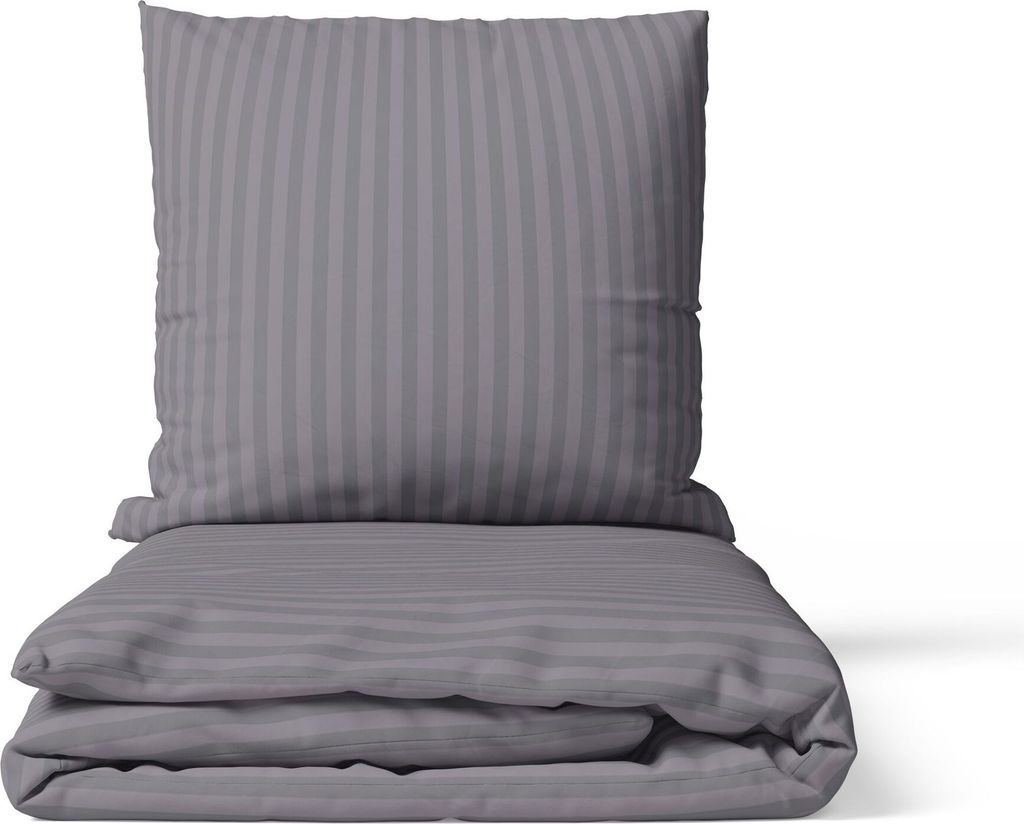 2-tlg Premium Damast Bettwäsche 155x220 + 80x80 cm mit YKK Produktbild 1