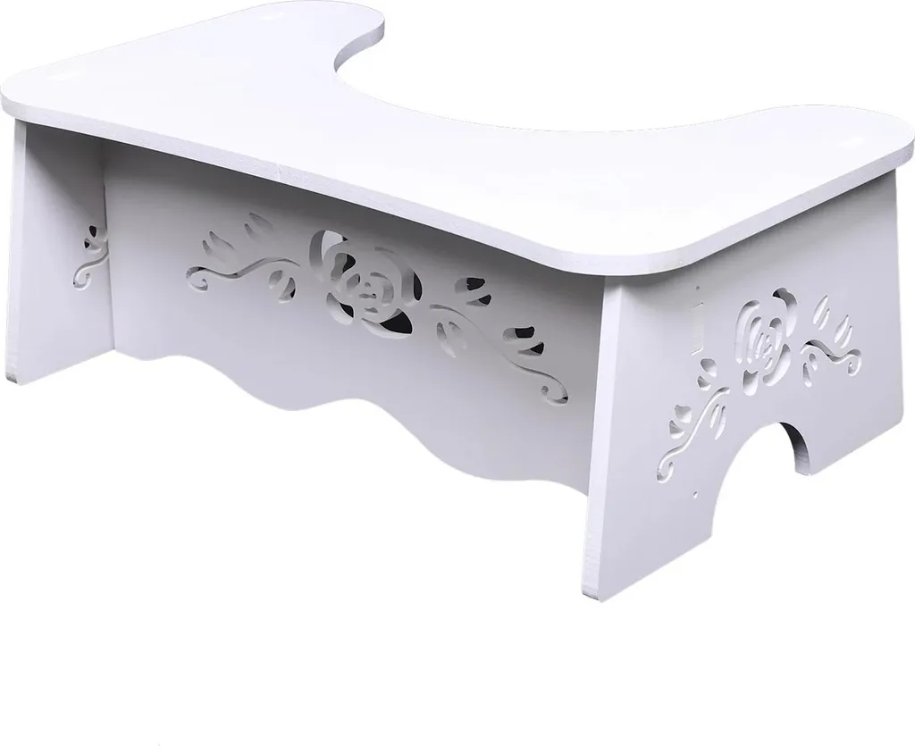 Sgabello WC Professionale MDF 47x27,5x17,5 cm - Montaggio Rapido