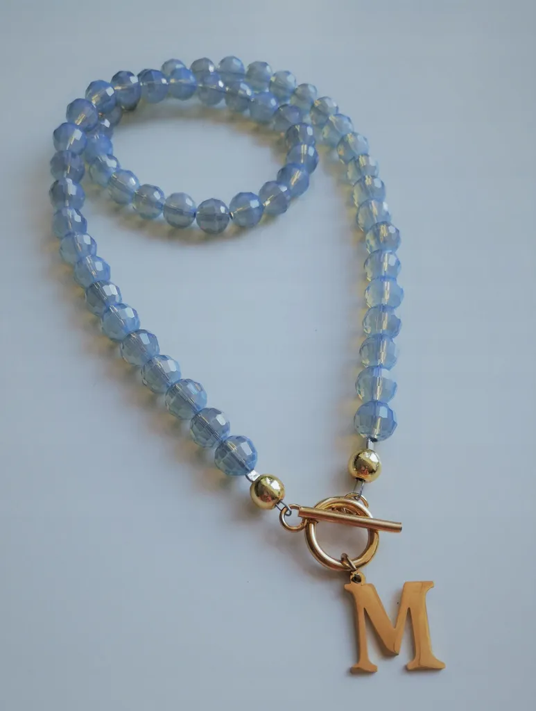 Collana Opale con Iniziale in Acciaio 316L 50cm - Gioiello Personalizzato