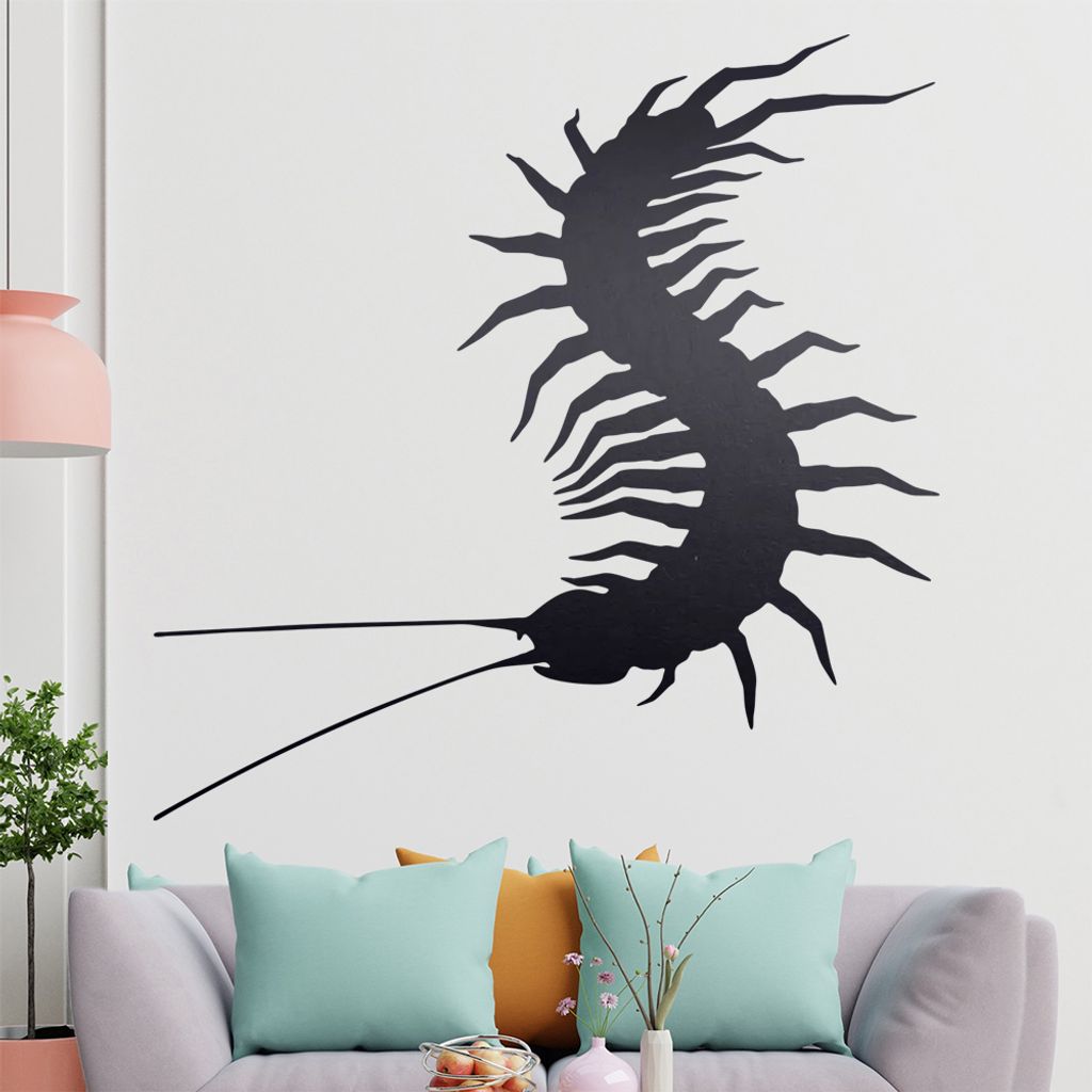 KIWISTAR Käfer - Insekt Krabbeltier Wirbel Wandtattoo in 6 Größen - Wandaufkleber Wall Sticker - Dekoration, Küche, Wohnzimmer, Schlafzimmer, B...