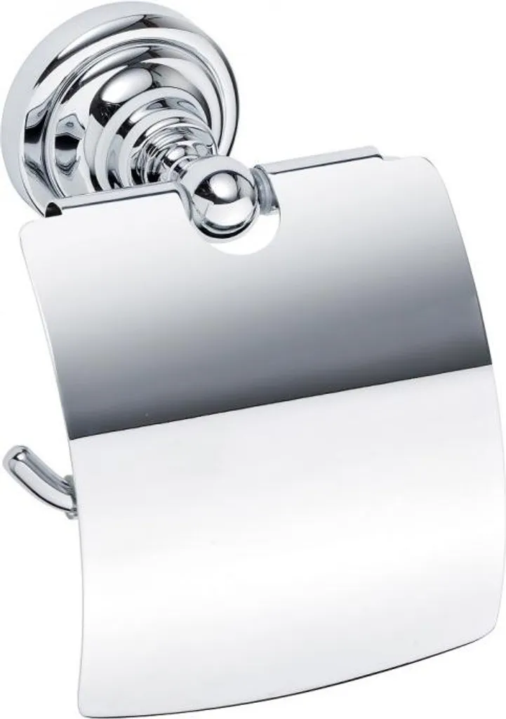 Dérouleur WC rétro chromé pour salle de bain classique avec protection