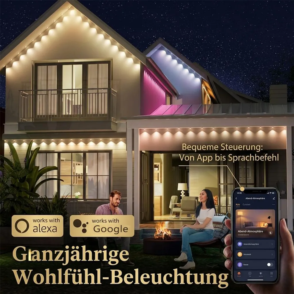 Bande LED 15M Étanchéité IP65 : Solution Éclairage Extérieur Durable WiFi - 7