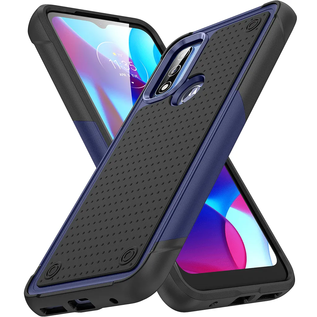 Custodia Motorola Moto G Pure Antiurto 2in1 - Qualità Militare Blu