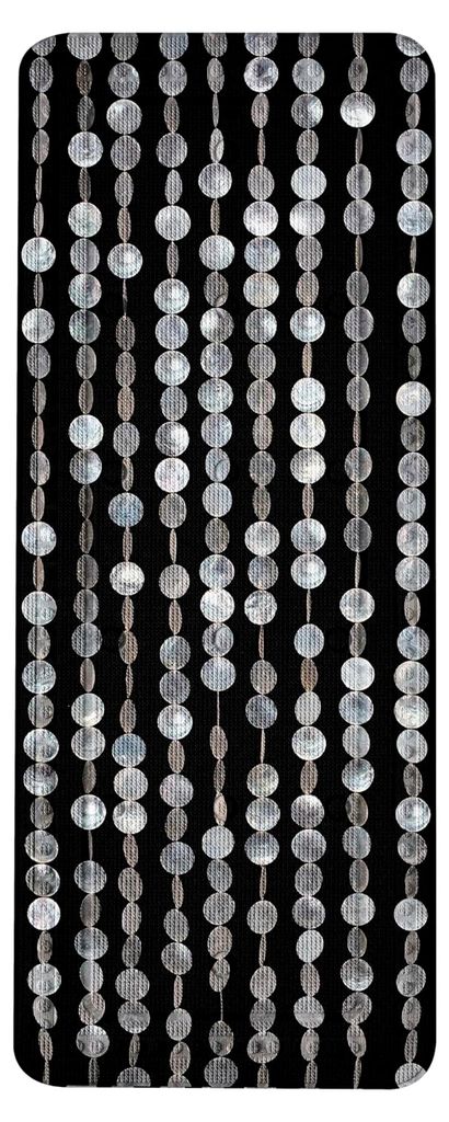 Wanneneinlage Perla in Schwarz, 36x92 cm