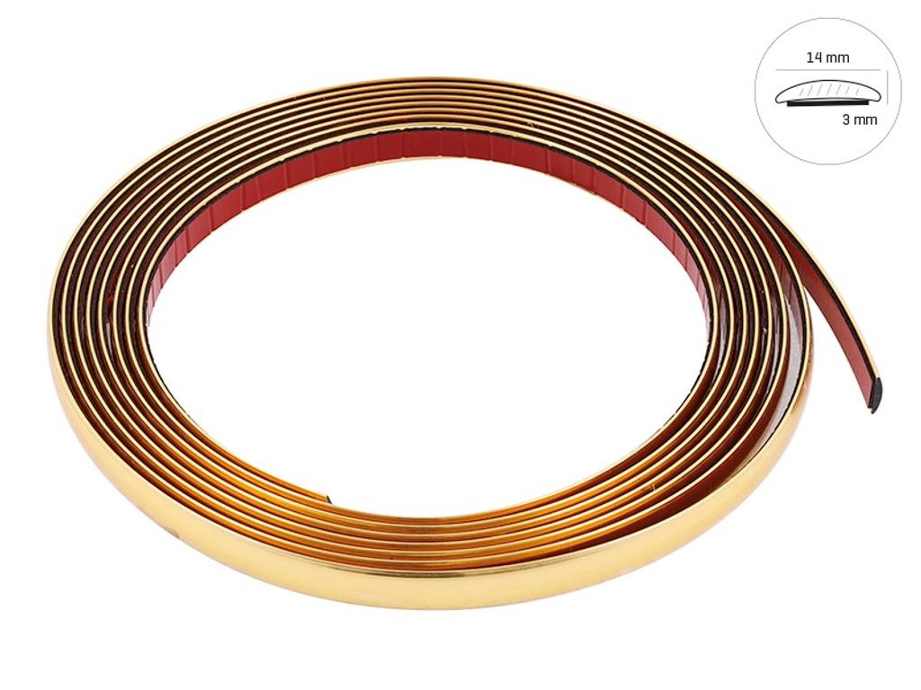 Zierstreifen, gold, 14 mm x 5 m (86746) Produktbild 