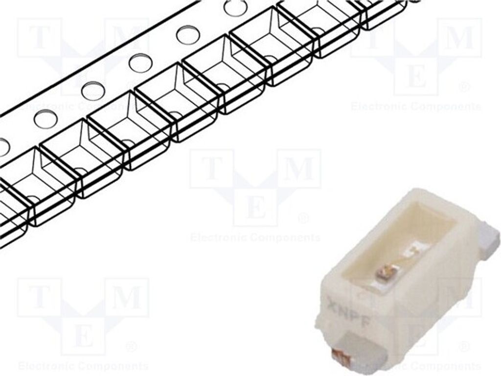 5x LED 3,1x1,3x1,2mm 480÷950mlm gelb 140÷355mcd 1204 SMD 120° LY Y876-R2T1-26 LED