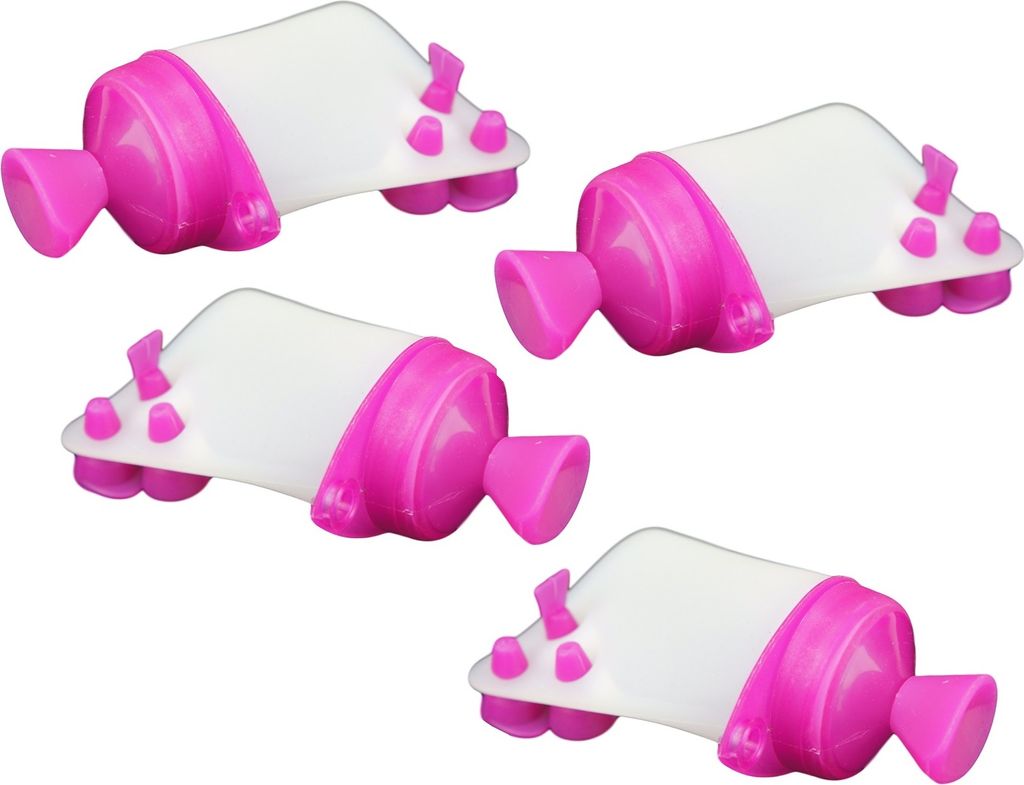 4x Spritzbeutel Set aus Silikon | Tortenzubehör Set | Silikonbeutel - Modellierwerkzeug mit 3 Düsen für diverse Dekorationen von Kuchen, Keksen ...