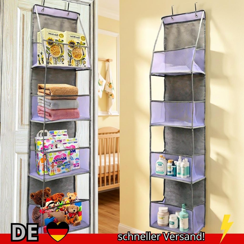 Hängeorganizer Tür 4/6 Fächer Wand Kosmetik Aufbewahrung