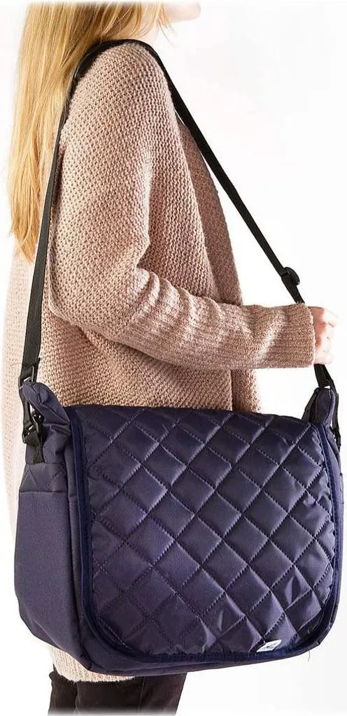 Sac de Poussette Noir Matelassé avec Fixation Universelle et Robuste - 2