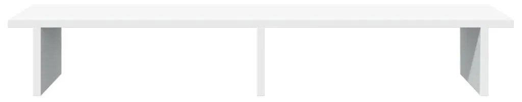 vidaXL Support d'écran Blanc 100x27x15 cm en Bois Composite Robuste