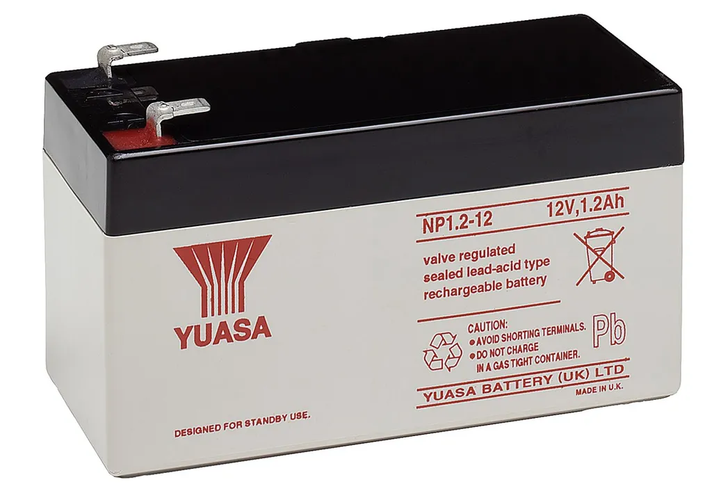 Batterie de Remplacement 12V 1.2Ah pour Centrale Alarme et UPS