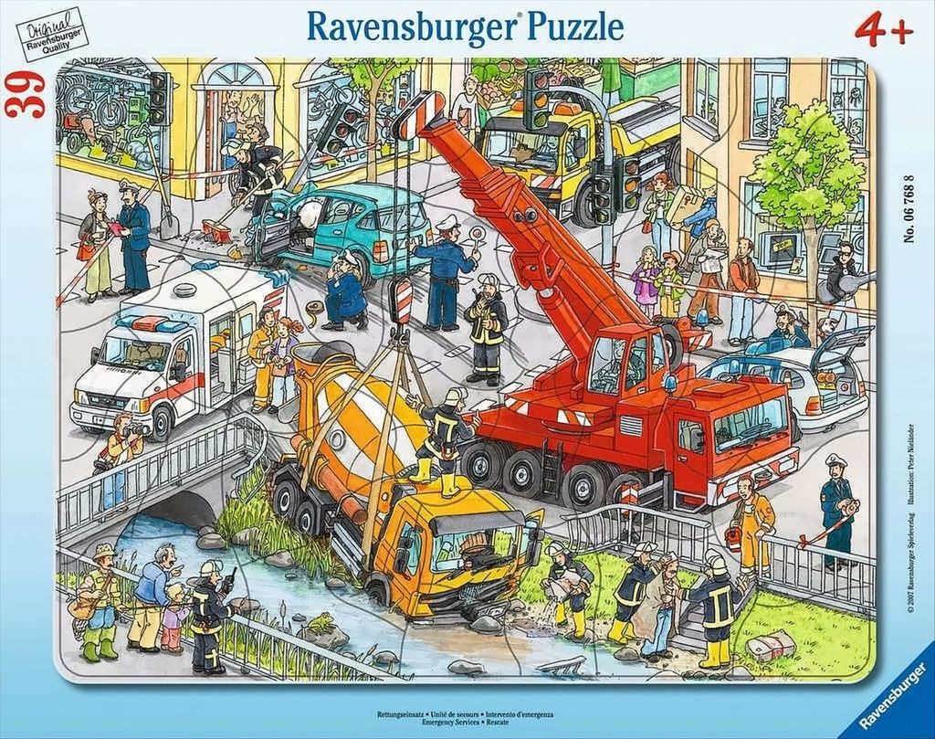 Ravensburger 6768 Ravensburger Rettungseinsatz Puzzle 39 Zdjęcie produktu 