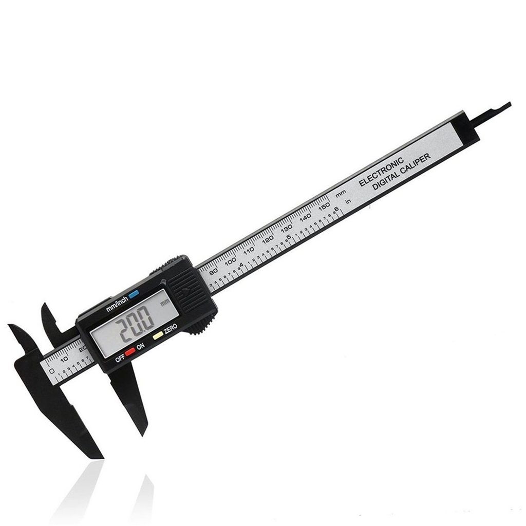 Messschieber Digitaler 0-150mm Schieblehre Messlehre mit LCD Display Batterie, automatische Abschaltung für Außen-, Innen- und Tiefenmaß Schwarz