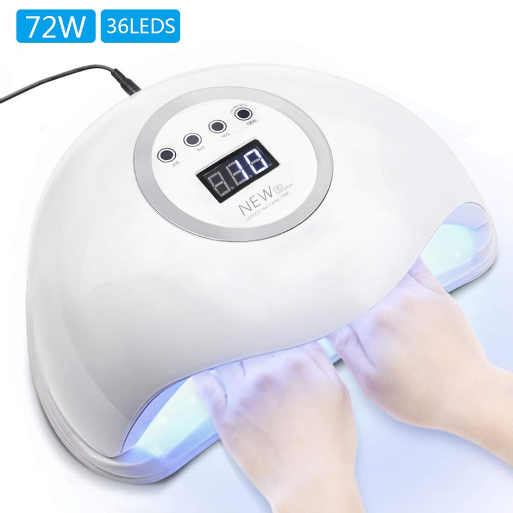 72W UV-Licht LED Nagellampe mit Sensor für Fingernagelgelpolituren
