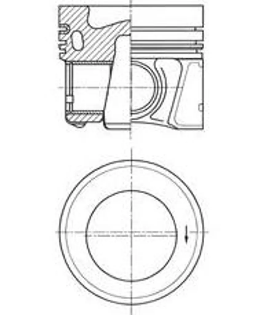 Piston haute résistance 04L107065R pour Passat Alltrack et Skoda Superb